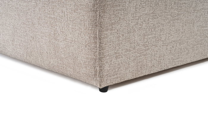 Atelier Del Sofa Sofá 1 Plaza L1, Lino, Color Mocha, Comodidad y Estilo